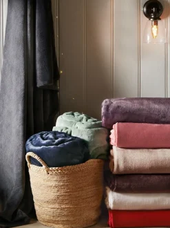 Pluche fleece sprei
