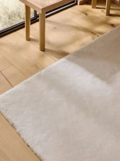 Pluche vloerkleed van imitatiebont