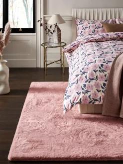 Pluche vloerkleed van imitatiebont