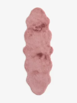 Pluche vloerkleed van imitatiebont