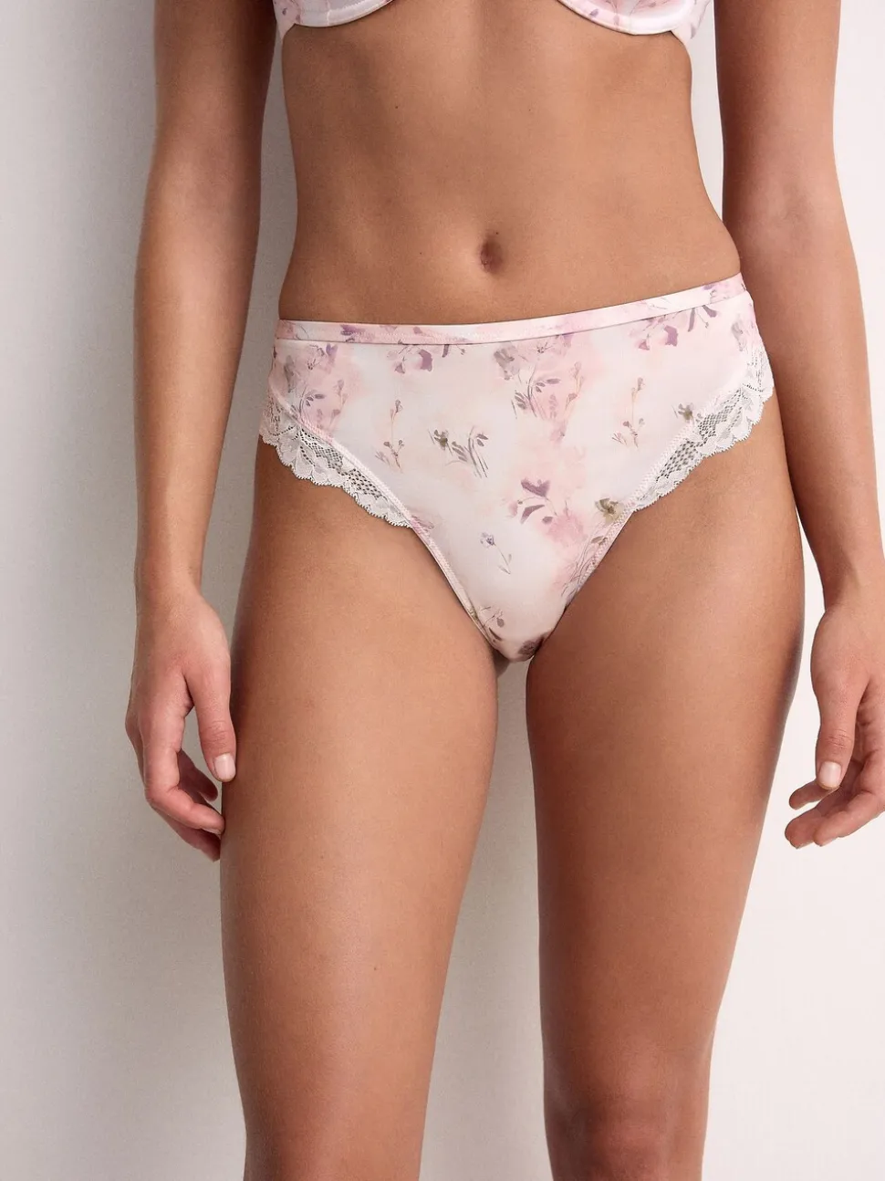 Plum Purple/Floral Print - Onderbroek met hoge pijpen 2 Pak