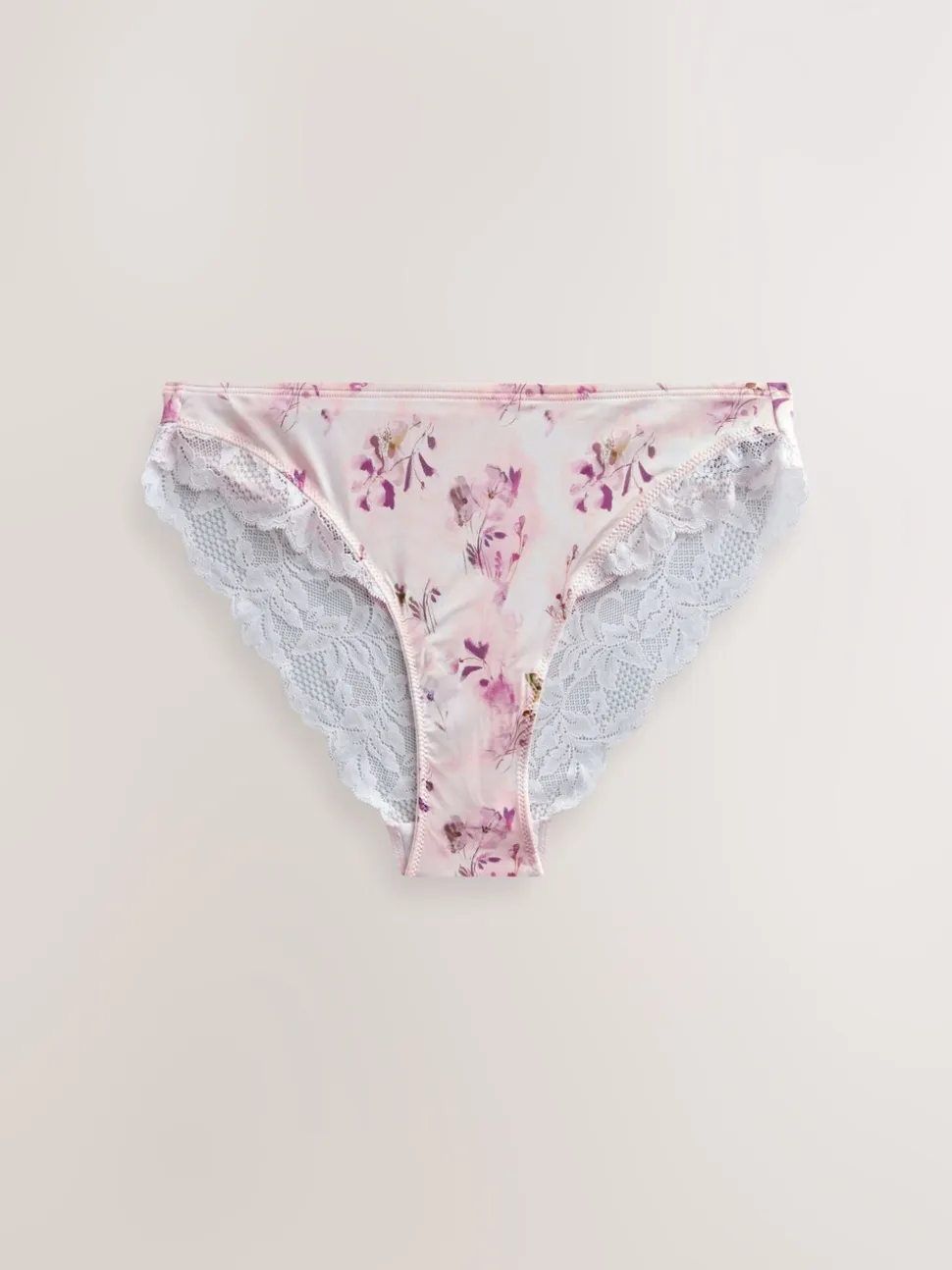 Plum Purple/Floral Print - Onderbroek met hoge pijpen 2 Pak