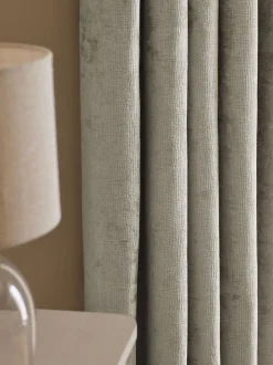 Plush Chenille Eyelet Curtains