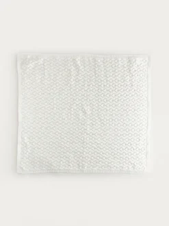 Pointelle Stitch Knitted Blanket