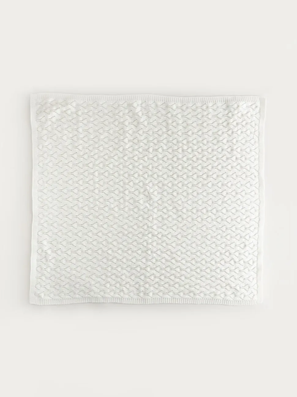 Pointelle Stitch Knitted Blanket
