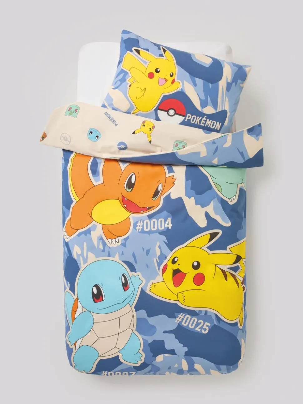 Pokemon Duvet Cover and Pillowcase Set