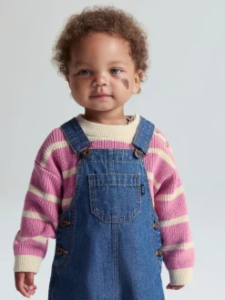 Polarn O. Pyret Cotton Denim Dungaree Dress