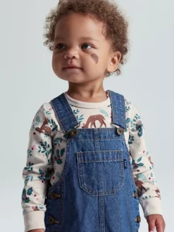 Polarn O. Pyret Cotton Denim Dungaree Dress