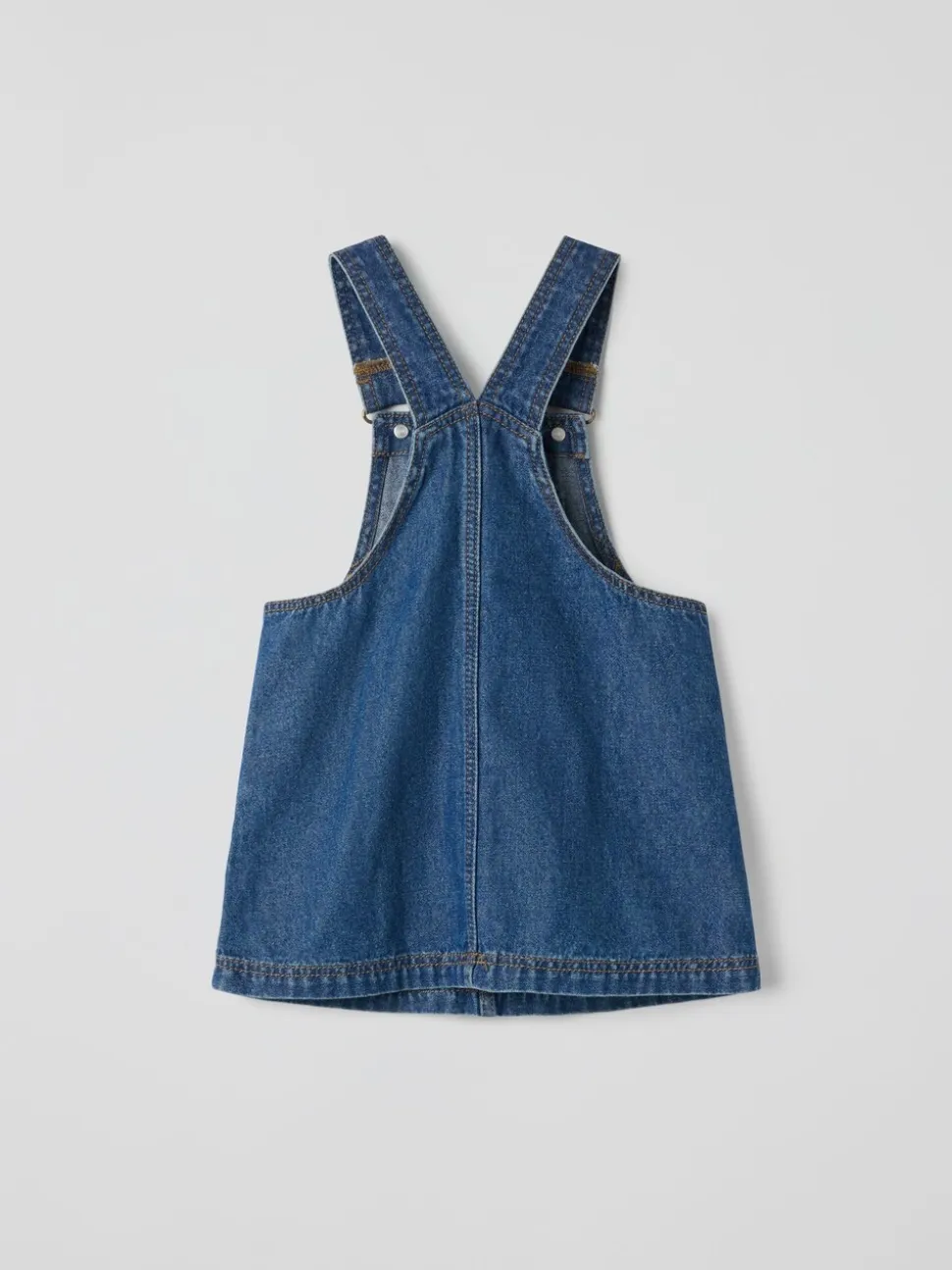 Polarn O. Pyret Cotton Denim Dungaree Dress