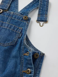 Polarn O. Pyret Cotton Denim Dungaree Dress