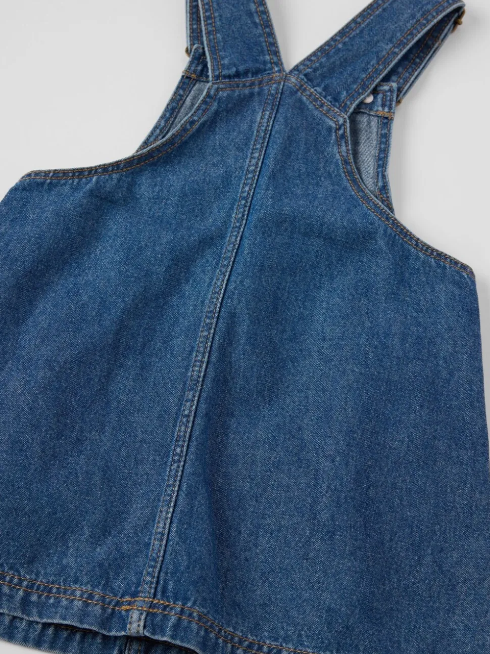 Polarn O. Pyret Cotton Denim Pinafore