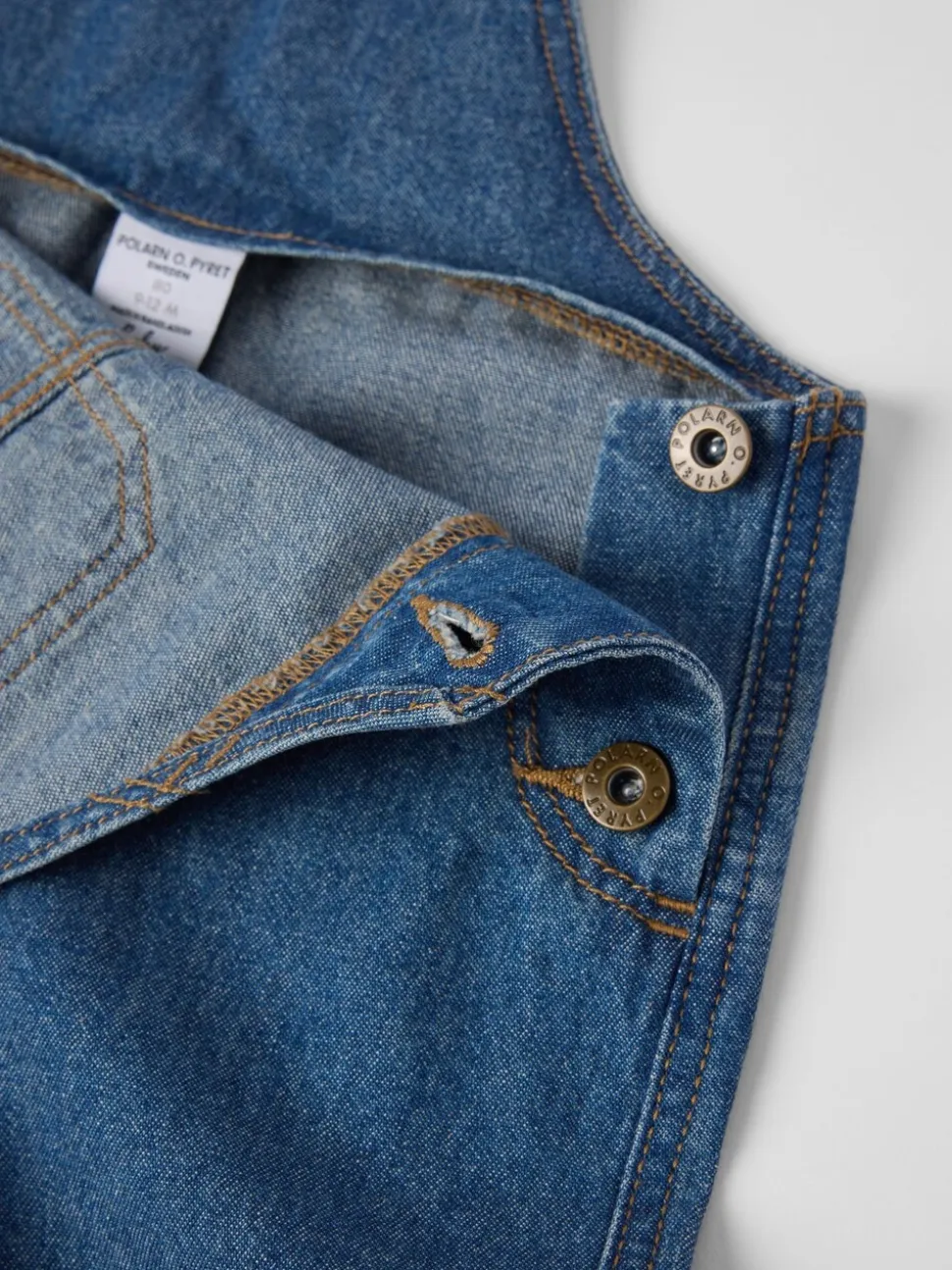Polarn O. Pyret Cotton Denim Dungarees
