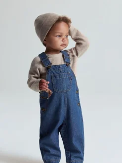 Polarn O. Pyret Cotton Denim Dungarees