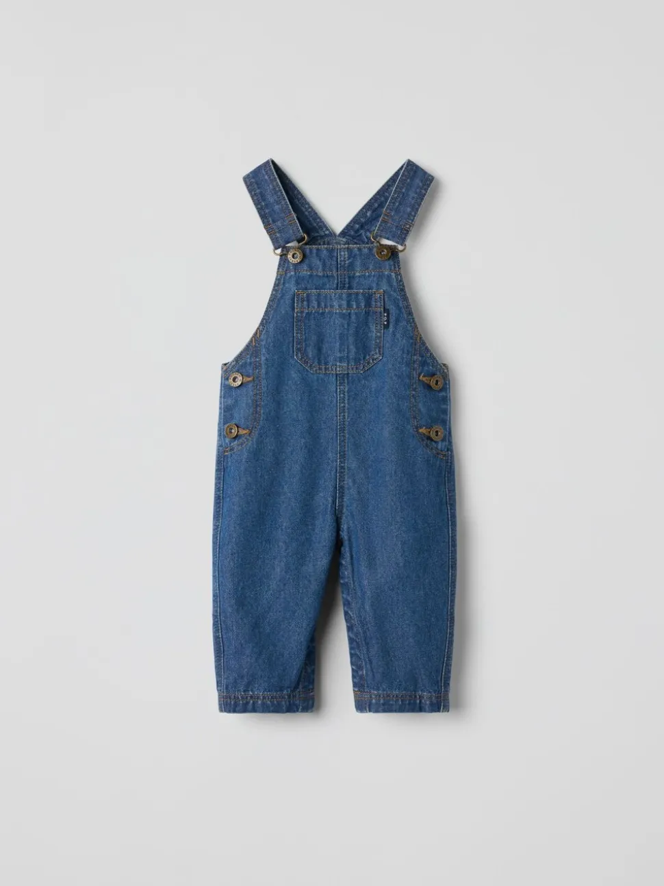 Polarn O. Pyret Cotton Denim Dungarees