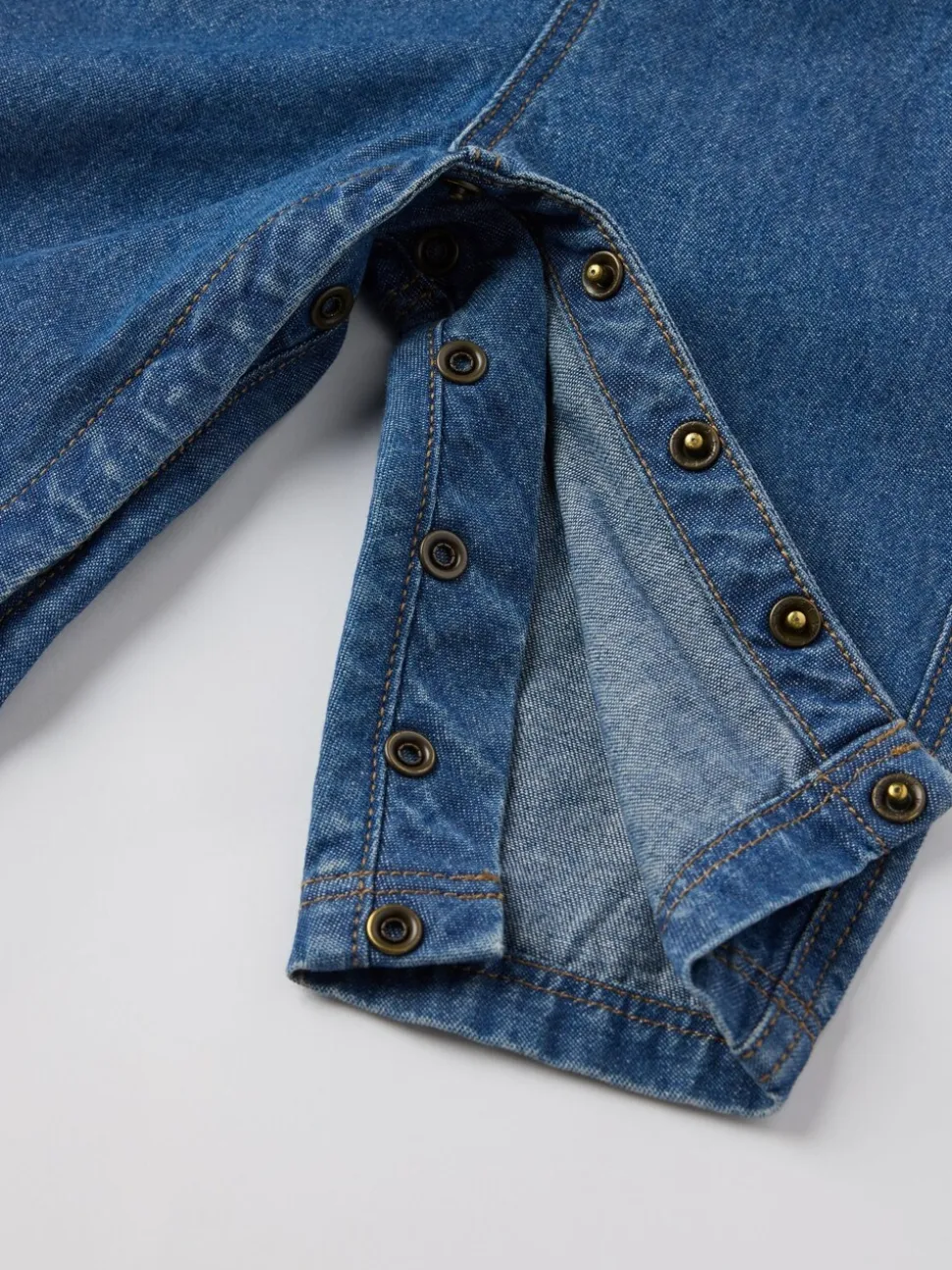 Polarn O. Pyret Cotton Denim Dungarees