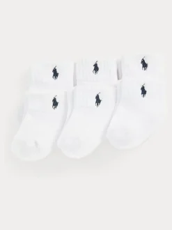 Polo Ralph Lauren Baby Ankle Socks 6 Pack