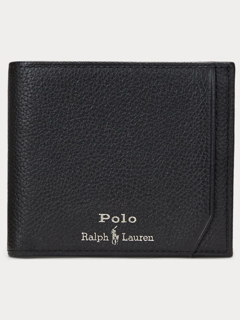 Polo Ralph Lauren Pebble Leather Billfold Logo Wallet