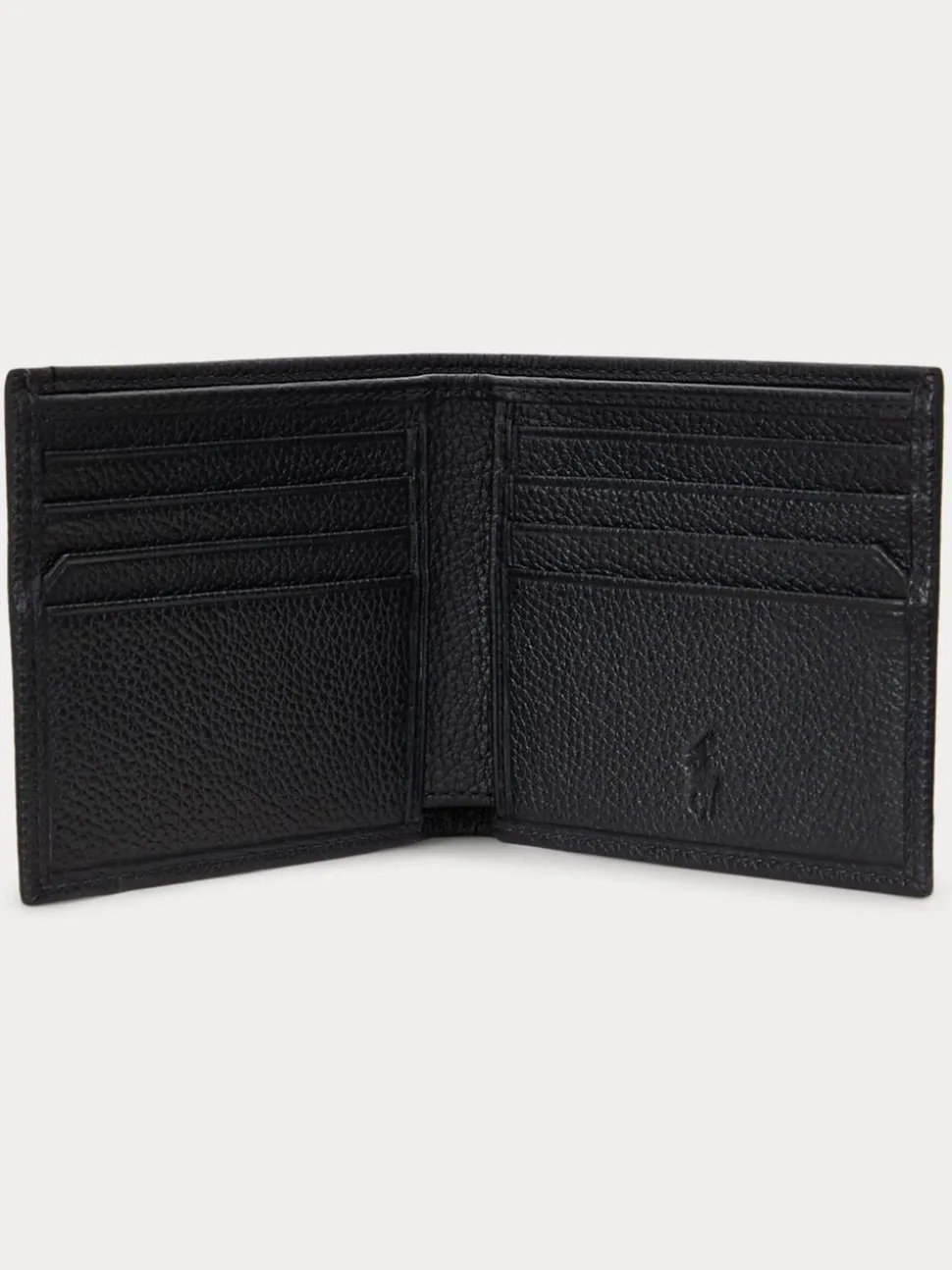 Polo Ralph Lauren Pebble Leather Billfold Logo Wallet