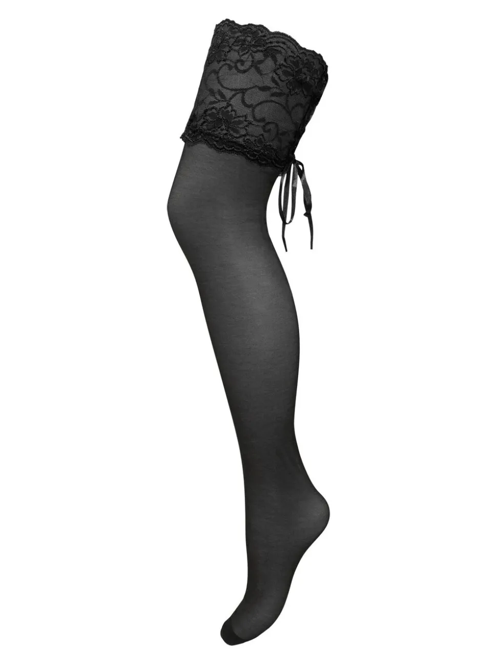Pour Moi All Tied Up kousen van 15 denier met kant