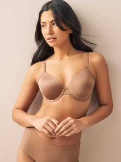 Praline huidskleur/wit - A-E Afvlakkende Ultimate Comfort Beha's 2 Verpakking