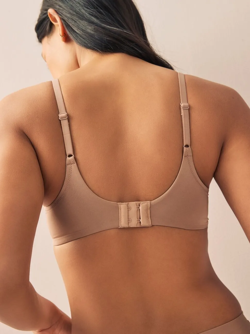 Praline huidskleur/wit - A-E Afvlakkende Ultimate Comfort Beha's 2 Verpakking