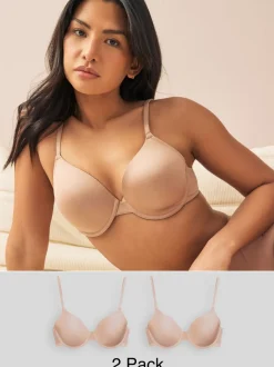 Praline nude - A-E Afvlakkende Ultimate Comfort Beha's 2 Verpakking