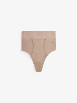 Praline nude - Vormgevende naadloze slip voor gladdere dijen met stevige buikcorrectie