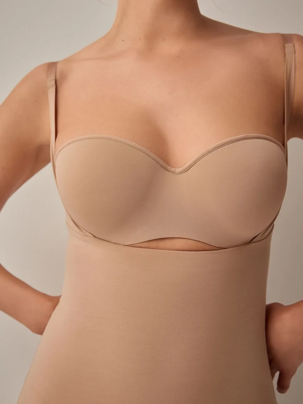 Praline nude - Vormgevende medium verstevigende premium katoenen Wear Your Own Beha slip