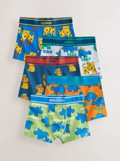 Primaire dieren - Verpakking van 5 boxershorts (1,5 - 16 jr)
