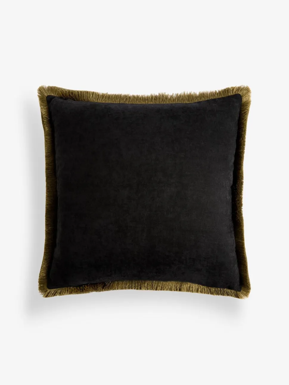 Printed Crane Velvet Cushion