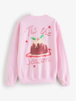 Proper Good Christmas Tis The Season Back Graphic Sweatshirt