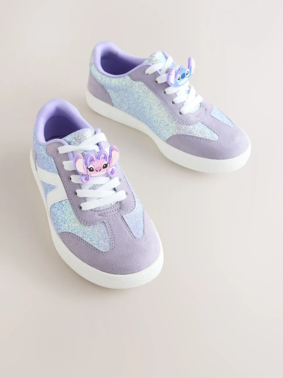 Purple Glitter Lilo & Stitch - Lifestyle sneakers met veters