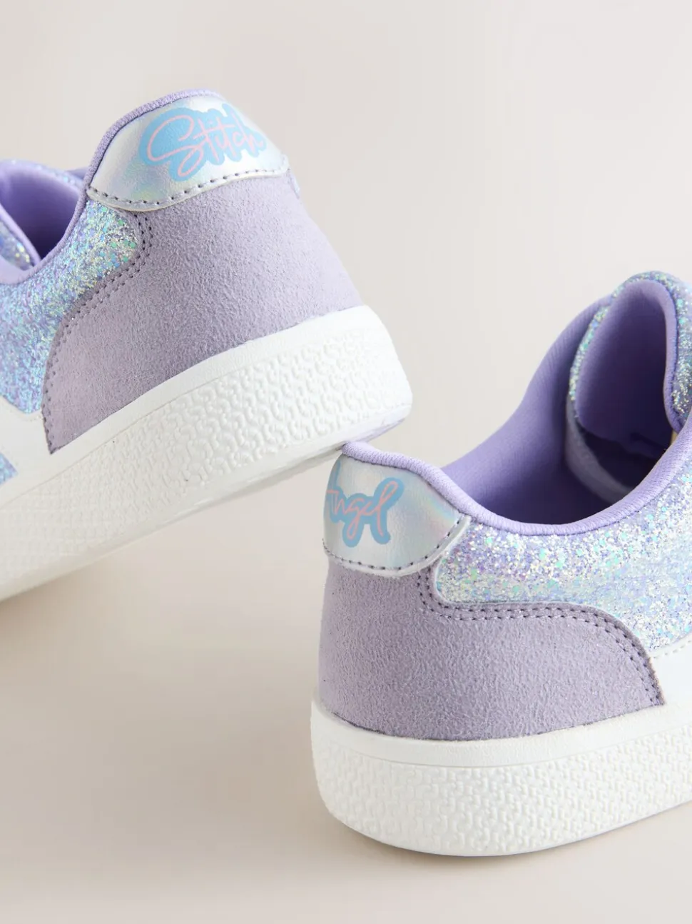 Purple Glitter Lilo & Stitch - Lifestyle sneakers met veters