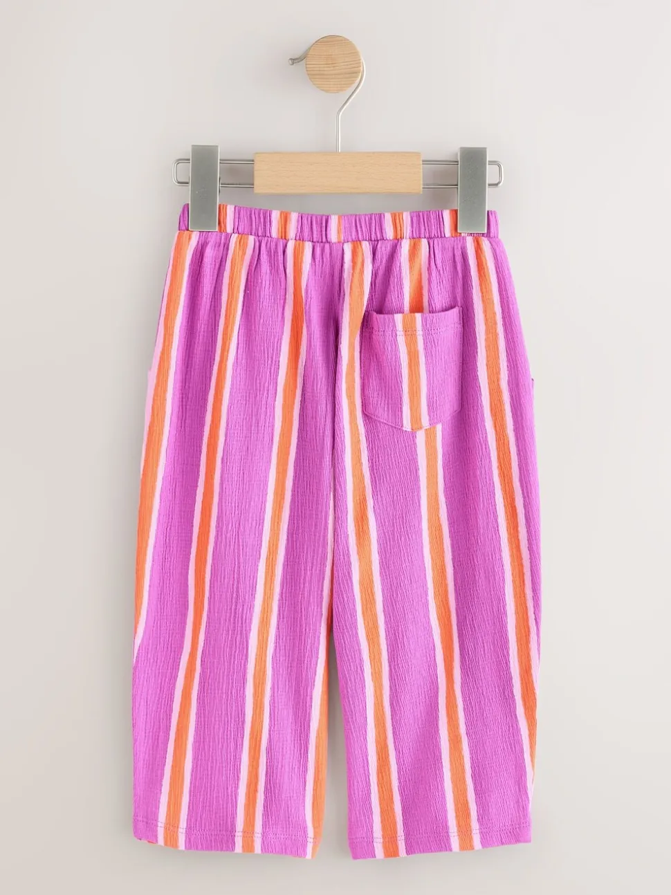 Purple Orange Stripe - Broek met wijde kortere pijpen (3mnd -7jr)