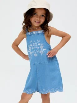 Raffya Rachel Embroidered 100% Cotton Romper