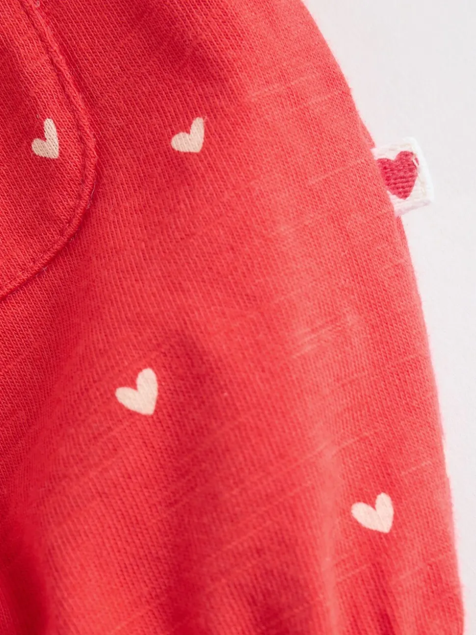 Red Heart Printed Button Through - romperpakje