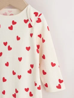 Red Heart Valentines - Babyrompertjes met lange mouwen
