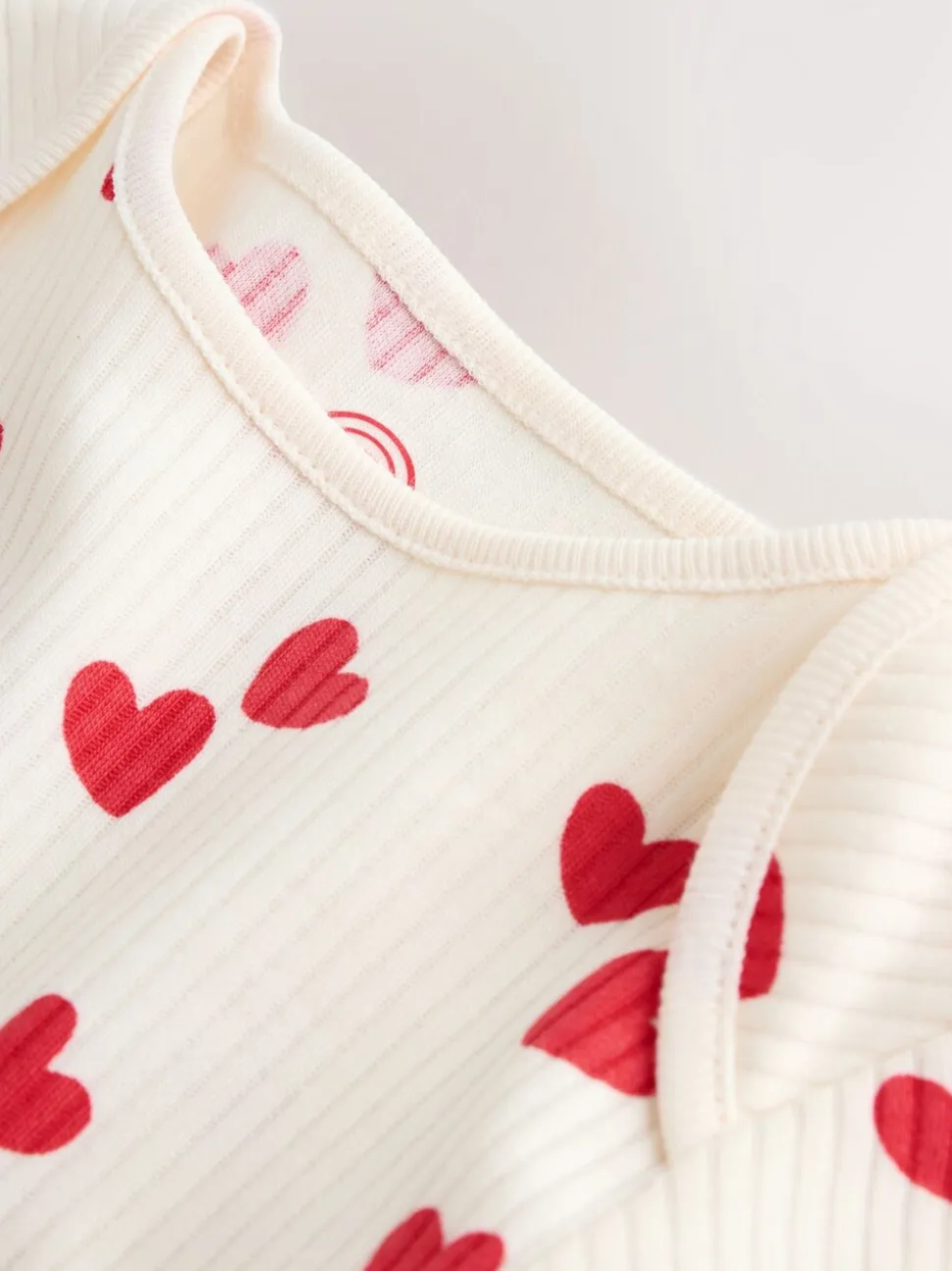Red Heart Valentines - Babyrompertjes met lange mouwen