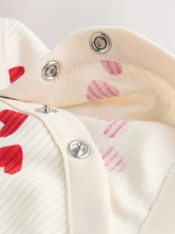 Red Heart Valentines - Babyrompertjes met lange mouwen