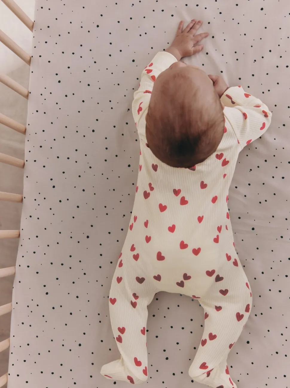 Red Heart Valentines - Valentines Two Way Zip Baby Sleepsuit (0-2yrs)