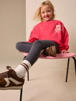 Red/Charcoal Bagel - Sweatshirt and Leggings Set (3-16yrs)
