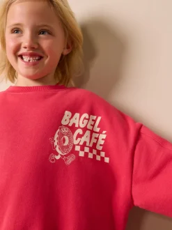 Red/Charcoal Bagel - Sweatshirt and Leggings Set (3-16yrs)