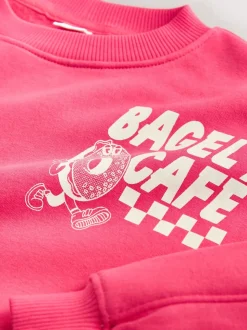 Red/Charcoal Bagel - Sweatshirt and Leggings Set (3-16yrs)