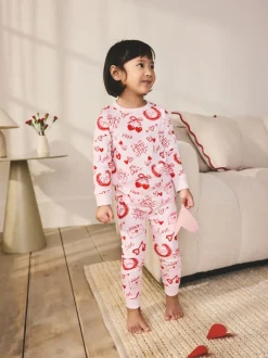 Red/Pink Valentines - Behaaglijke pyjama (9 mnd-12 jr)