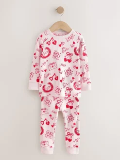 Red/Pink Valentines - Behaaglijke pyjama (9 mnd-12 jr)