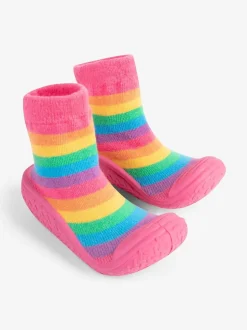 Regenboog - JoJo Maman Bébé - Indoor pantoffelsokken voor binnen