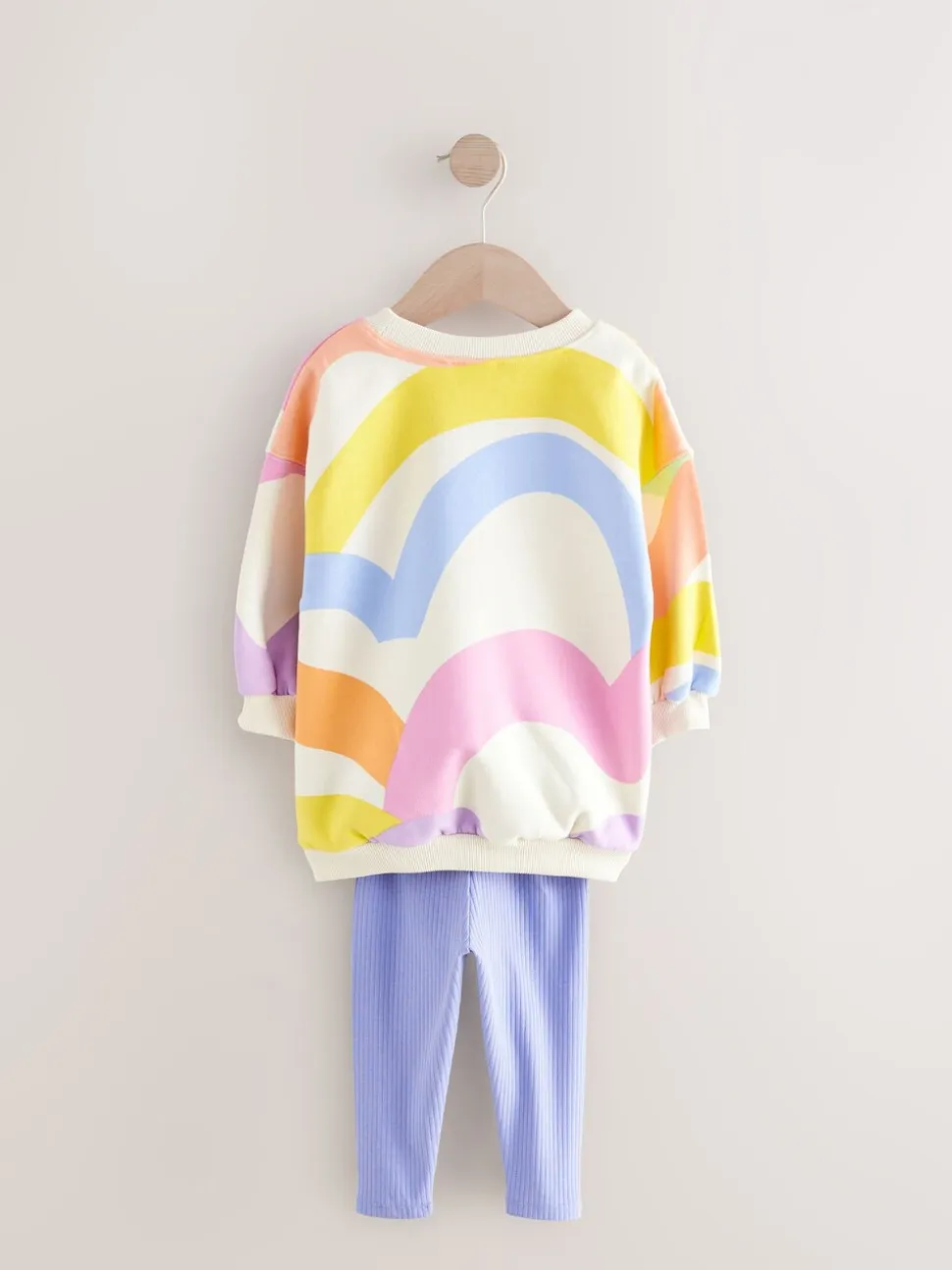 Regenboog - Set met sweatshirt en legging (3 mnd-7 jr)