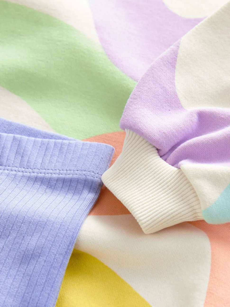Regenboog - Set met sweatshirt en legging (3 mnd-7 jr)