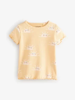 Regenboog - Set van 5 T-shirts met korte mouwen (3mnd-7jr)