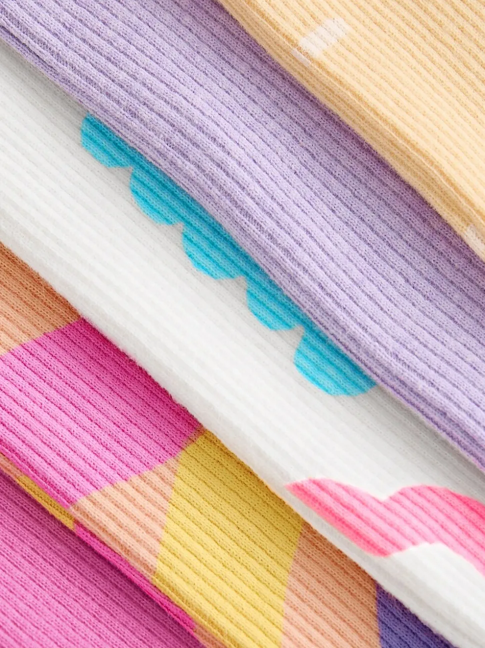 Regenboog - Set van 5 T-shirts met korte mouwen (3mnd-7jr)